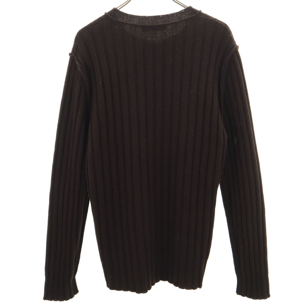 DOLCE&GABBANA ドルチェアンドガッバーナ イタリア製 長袖 ハーフボタン セーター 50 ブラウン系 ニット メンズ