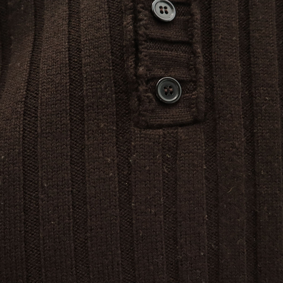 DOLCE&GABBANA ドルチェアンドガッバーナ イタリア製 長袖 ハーフボタン セーター 50 ブラウン系 ニット メンズ