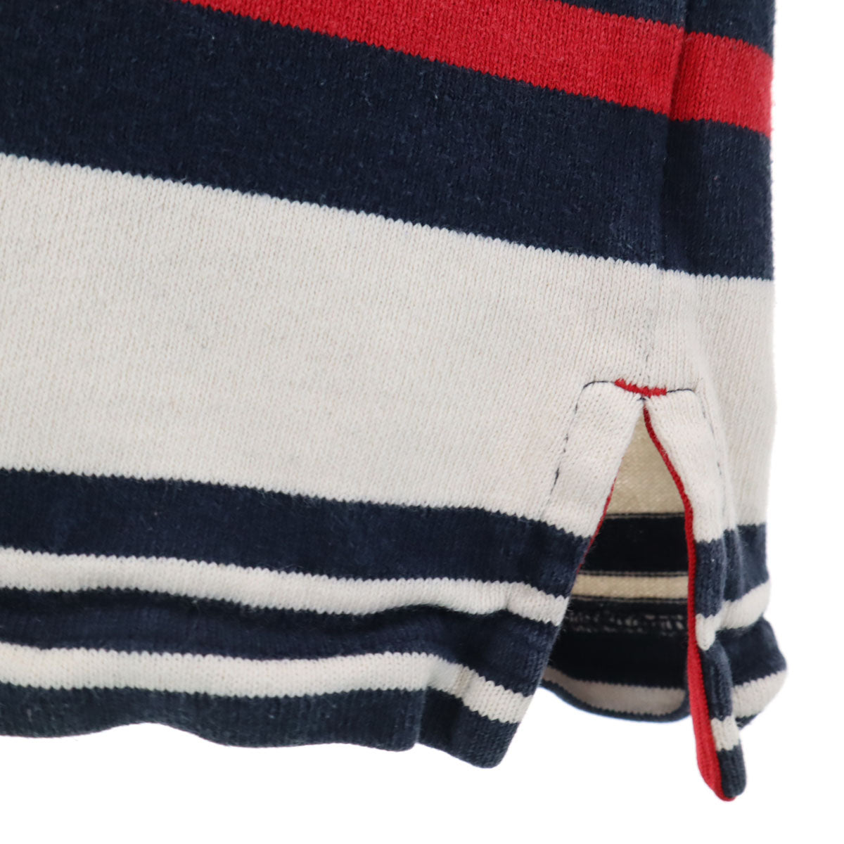 BARACUTA バラクータ 日本製 ボーダー柄 長袖 バスクシャツ 42 ネイビー ロンT メンズ