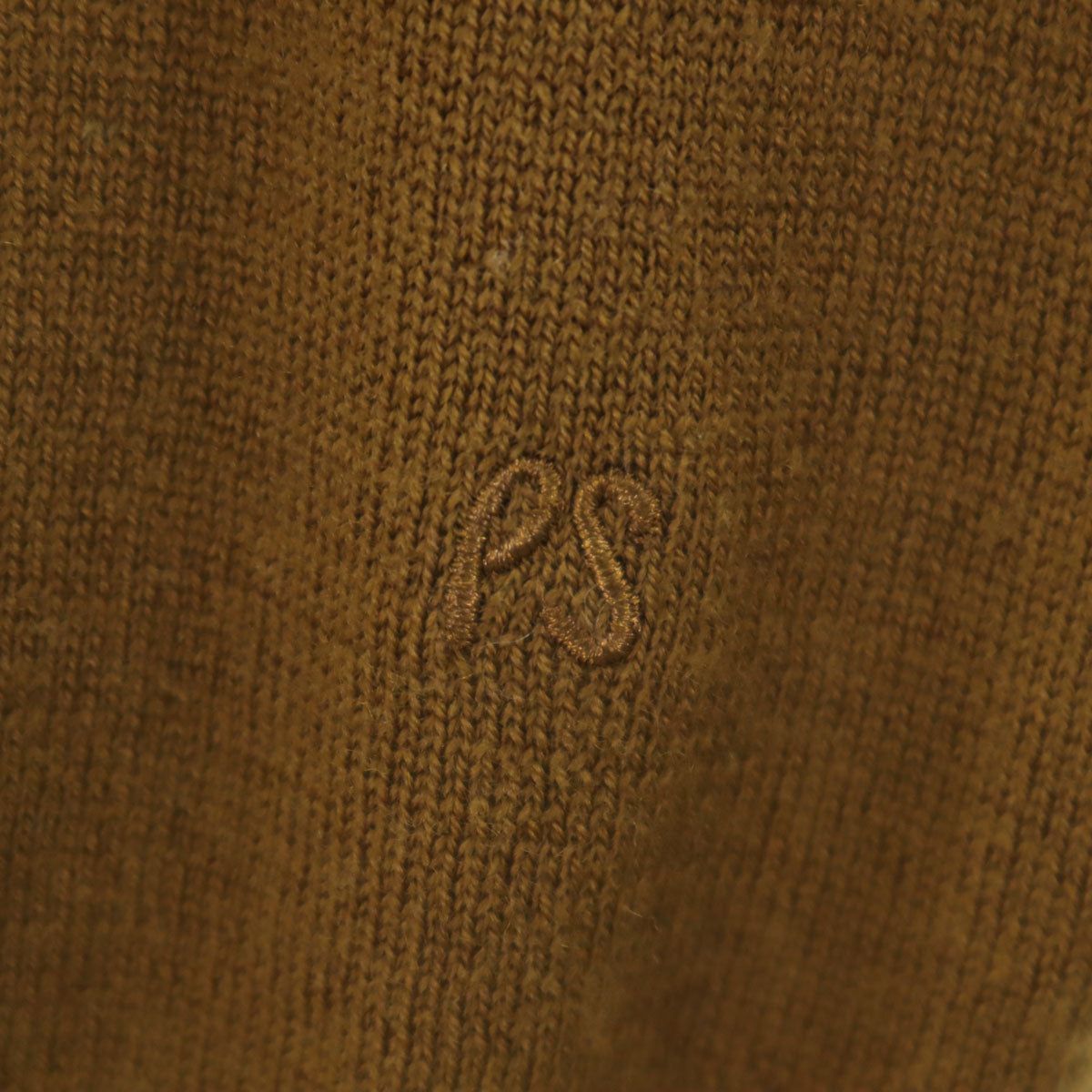 PS Paul Smith ピーエスポールスミス ウール 長袖 Vネック ニットカーディガン L ブラウン系 メンズ