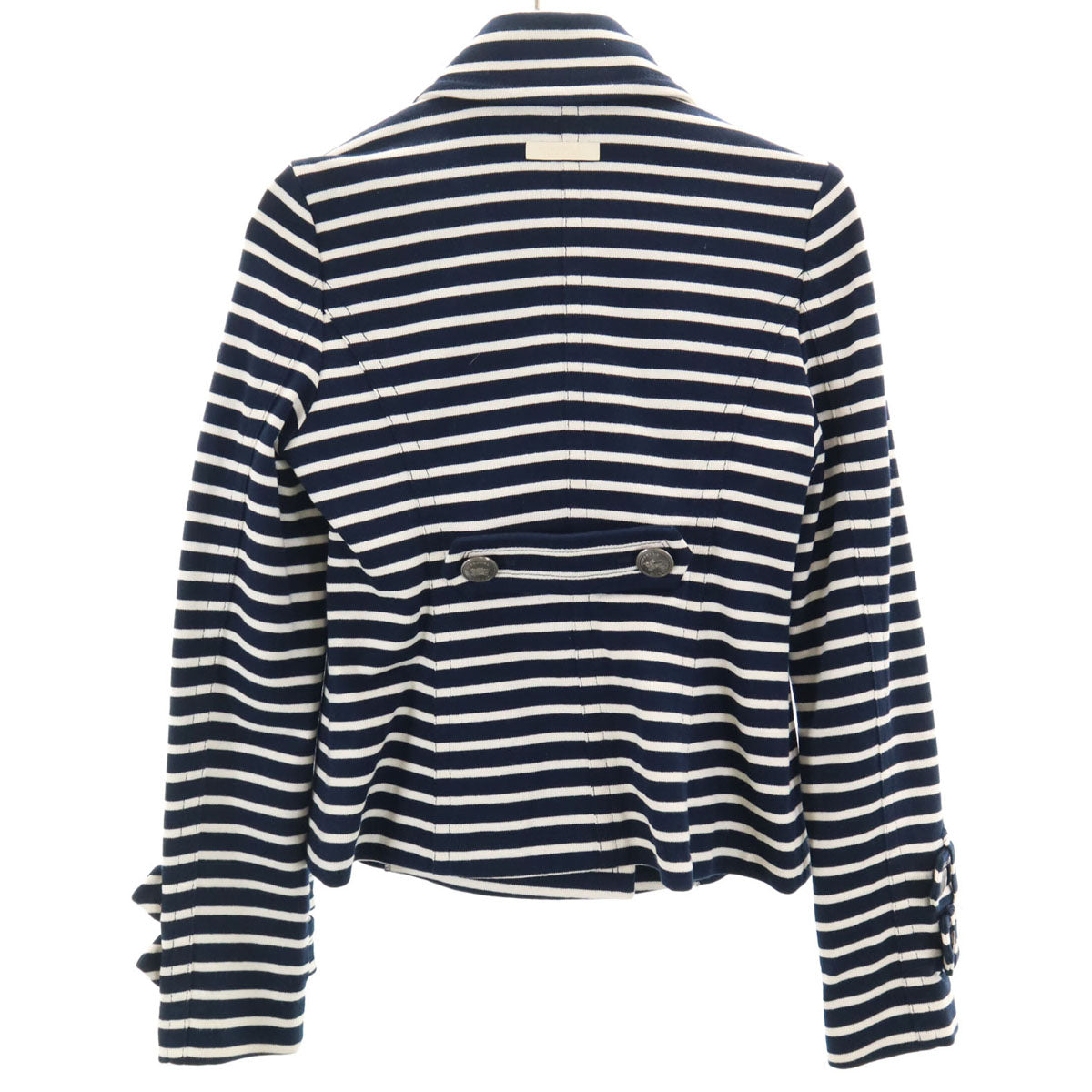 BURBERRY BLUE LABEL バーバリーブルーレーベル ボーダー柄 ジャケット 38 ネイビー系 レディース