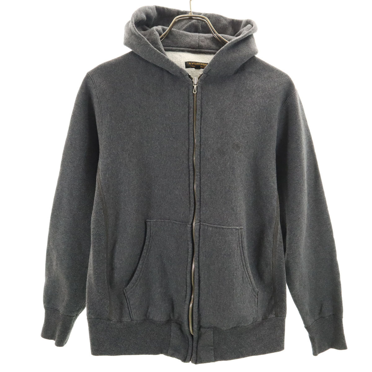 A VONTADE アボンタージ 長袖 ジップパーカー S グレー系 裏起毛 レディース