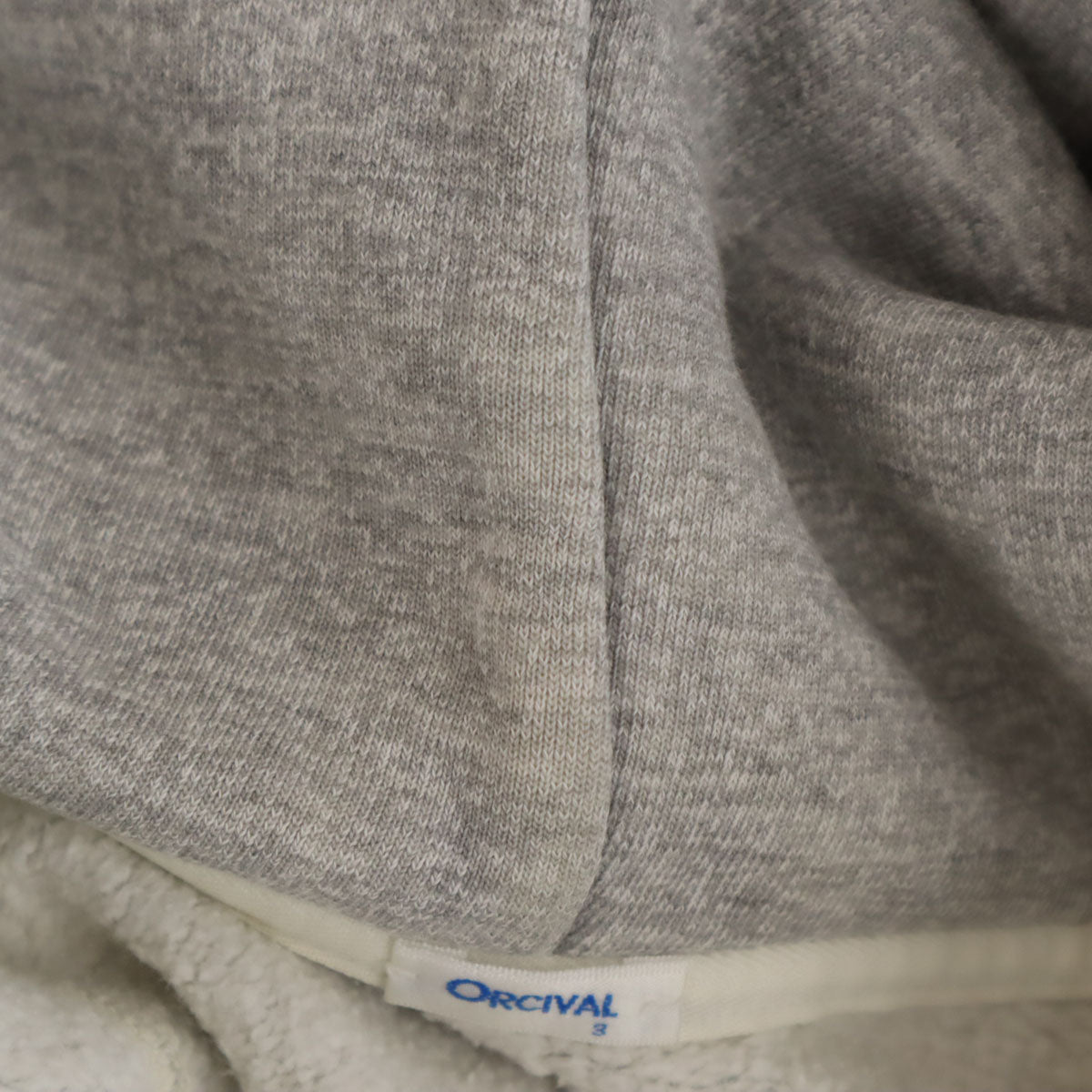 ORCIVAL オーシバル 日本製 長袖 ジップパーカー 3 グレー メンズ