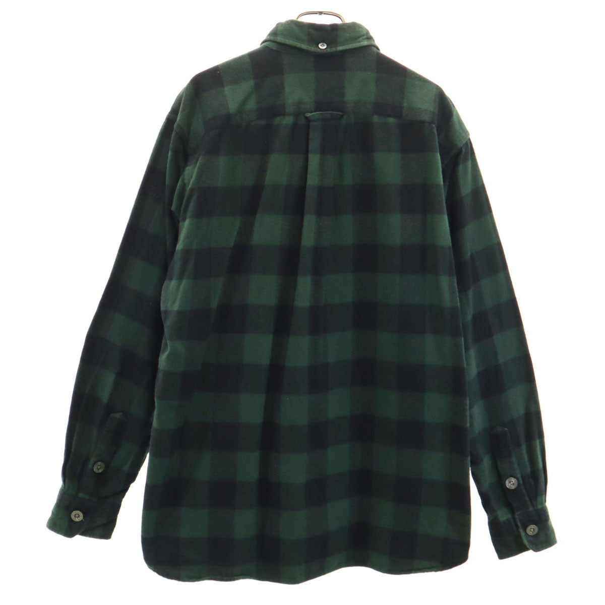 FAT エフエーティー 日本製 チェック柄 長袖 ネルシャツ JUMBO 深緑 シャモアクロス メンズ