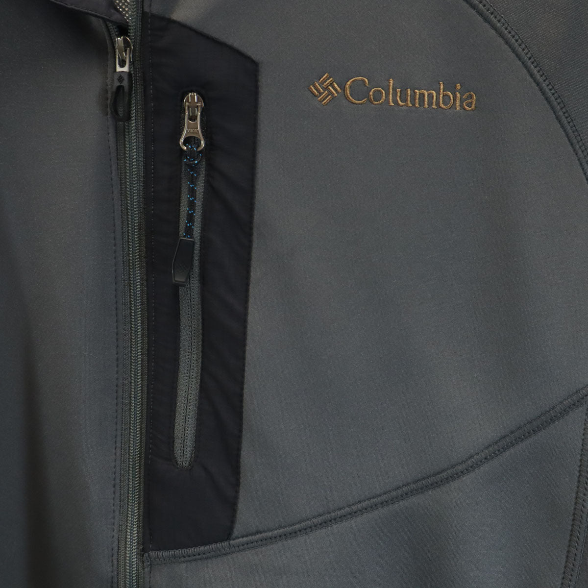 Columbia コロンビア トラックトップ ウェア S チャコールグレー アウトドア OMNI-HEAT プルオーバー メンズ