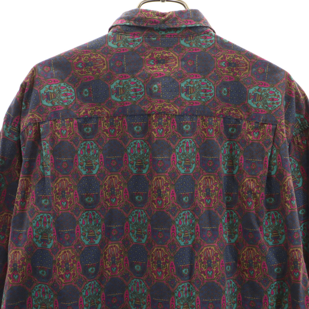GAP ギャップ 90s オールド 総柄 長袖 コットンシャツ M マルチ メンズ