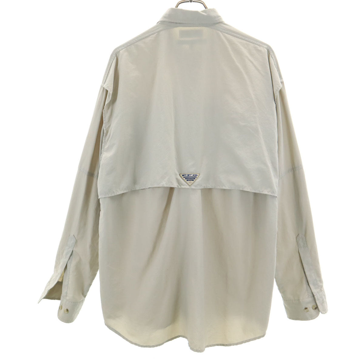 Columbia コロンビア ナイロン PFG 長袖 シャツ M グリーン系 メンズ