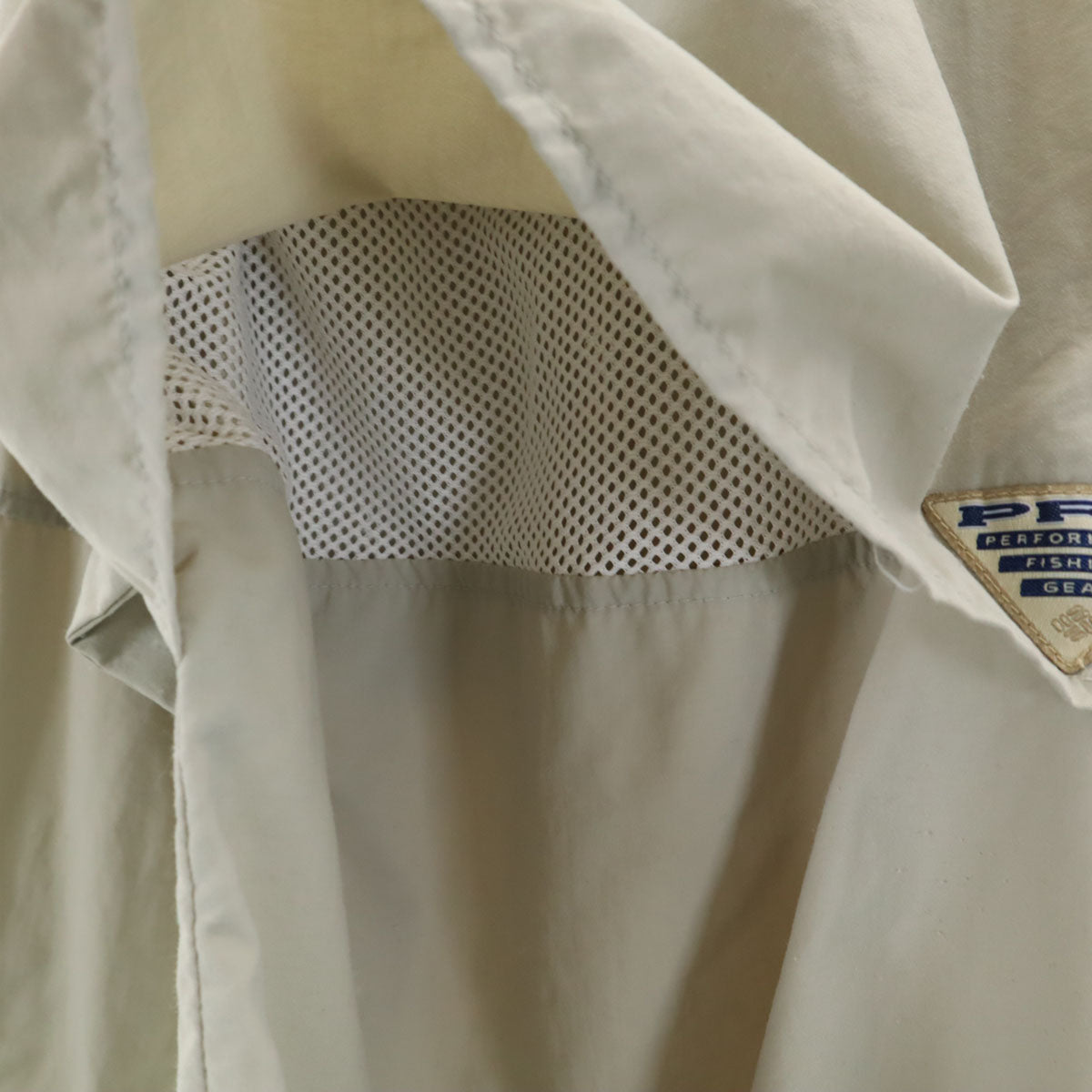 Columbia コロンビア ナイロン PFG 長袖 シャツ M グリーン系 メンズ