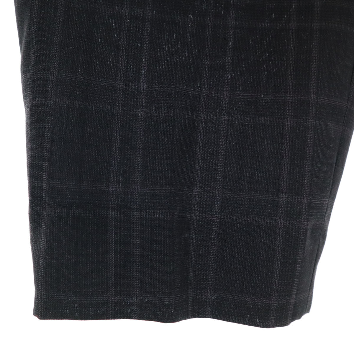 WORK TRIP OUTFITS ワークトリップアウトフィッツ GREEN LABEL RELAXING チェック オープンカラー パンツスーツ 上下 セットアップ M チャコールグレー レディース