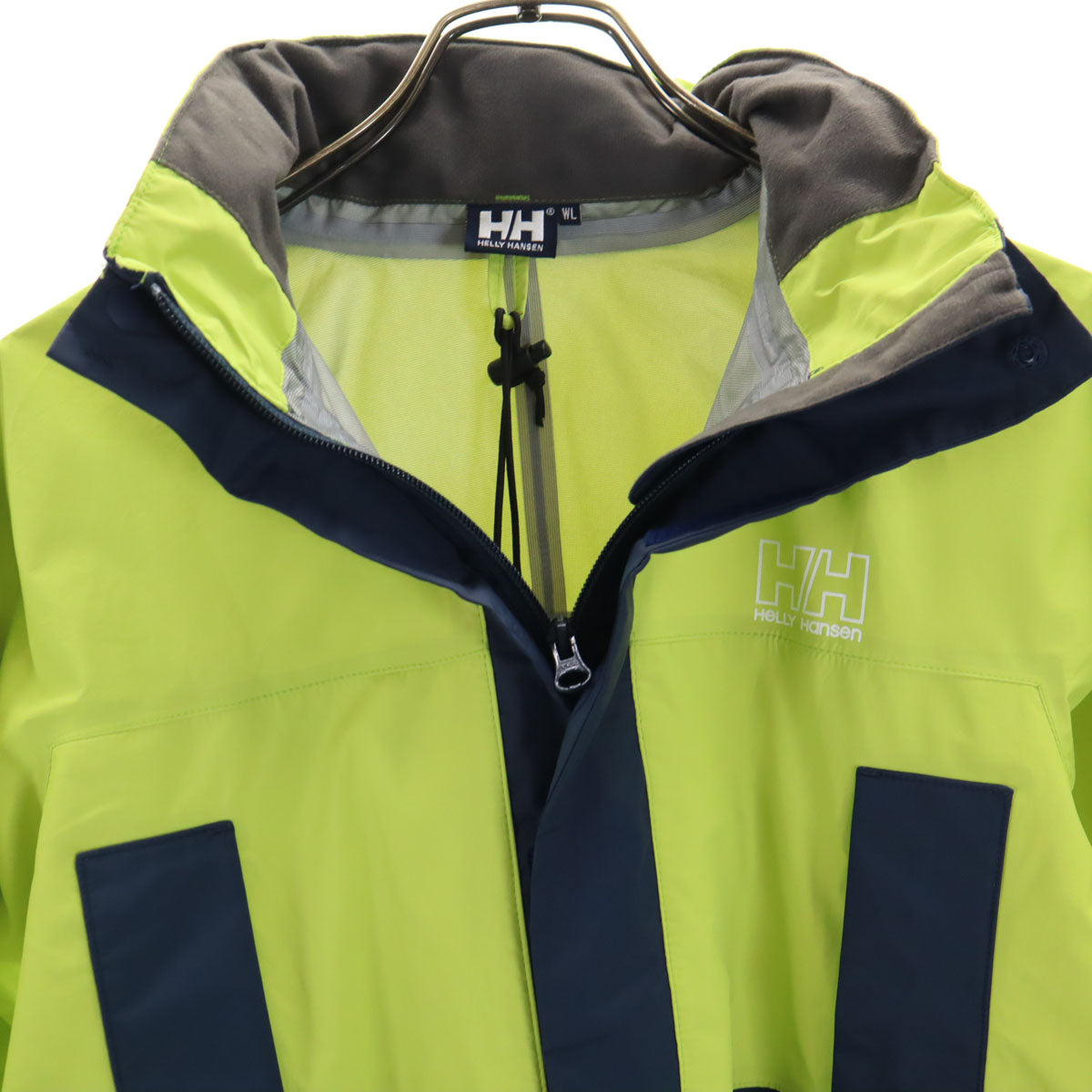 HELLY HANSEN ヘリーハンセン ナイロンジャケット 上下 セットアップ WL ネイビー系 収納袋 メンズ