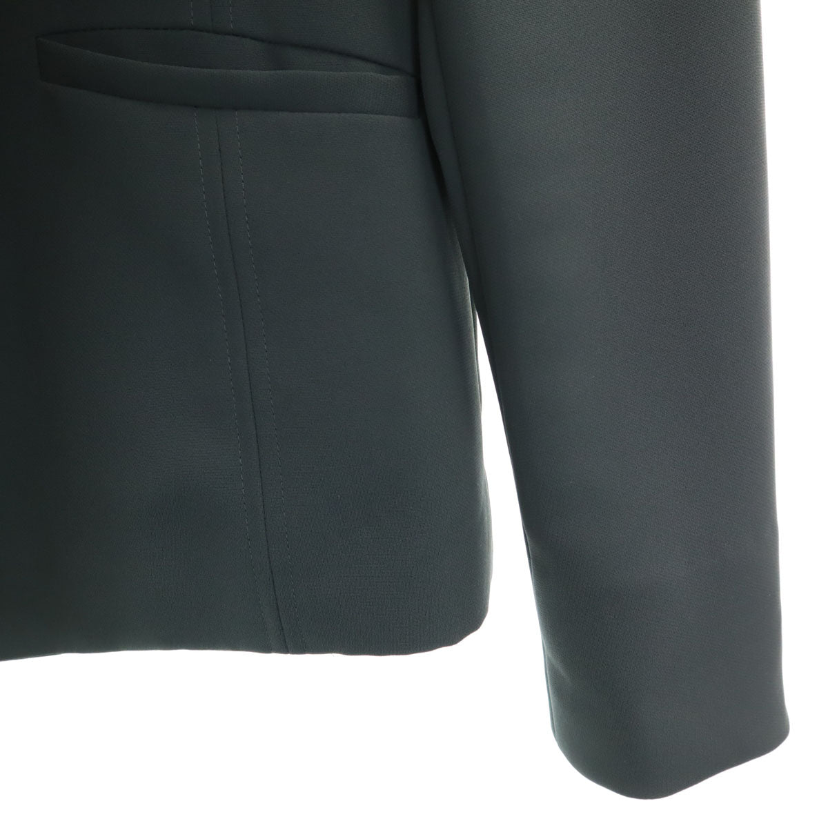 green label relaxing グリーンレーベルリラクシング UNITED ARROWS オープンカラー パンツスーツ 上下 セットアップ 40 グリーン系 レディース