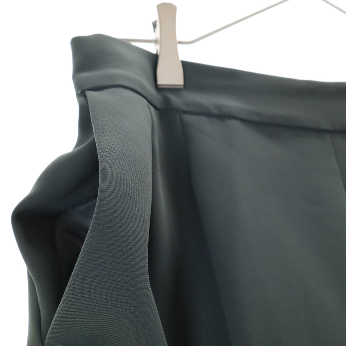 green label relaxing グリーンレーベルリラクシング UNITED ARROWS オープンカラー パンツスーツ 上下 セットアップ 40 グリーン系 レディース