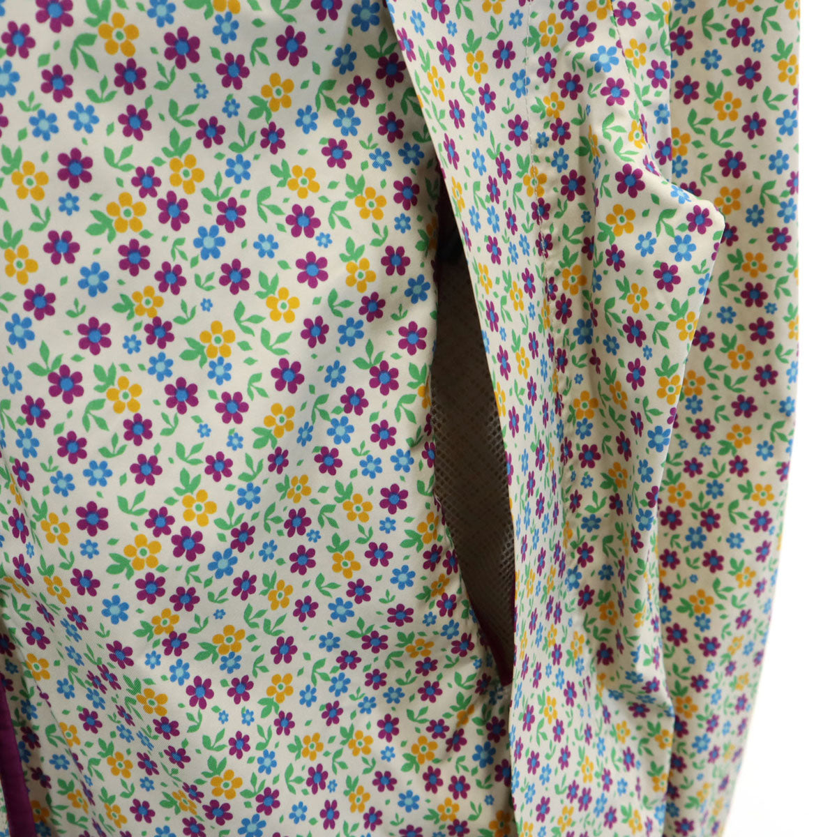 Columbia コロンビア 花柄 レインジャケット L 収納袋付き レディース