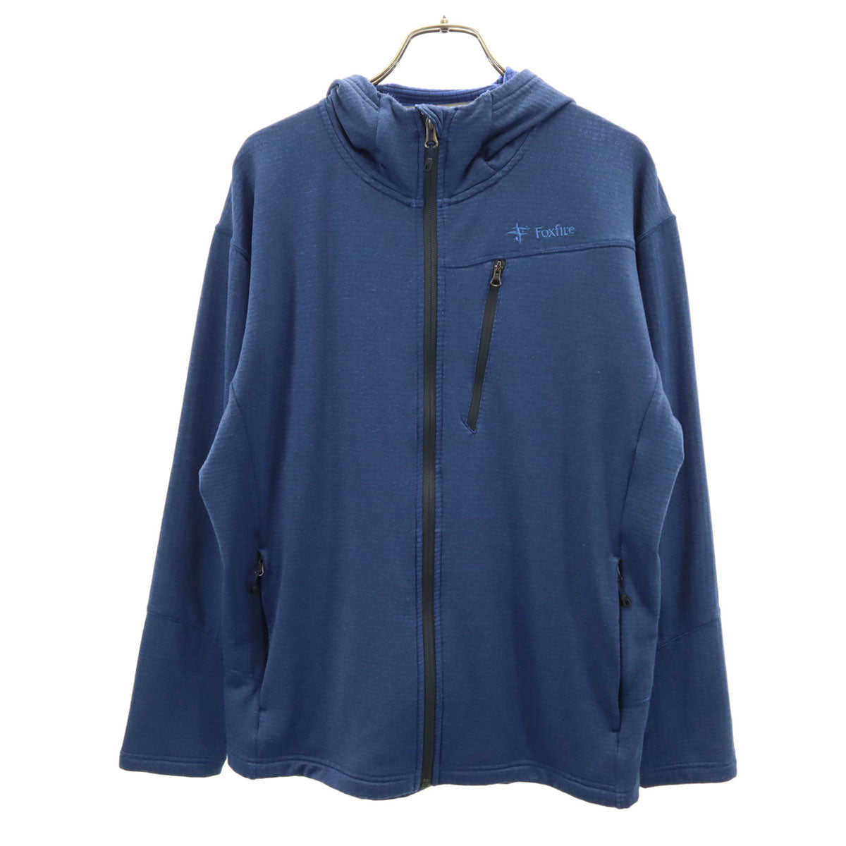 Foxfire フォックスファイヤー 長袖 ジップパーカー ネイビー 裏フリース メンズ