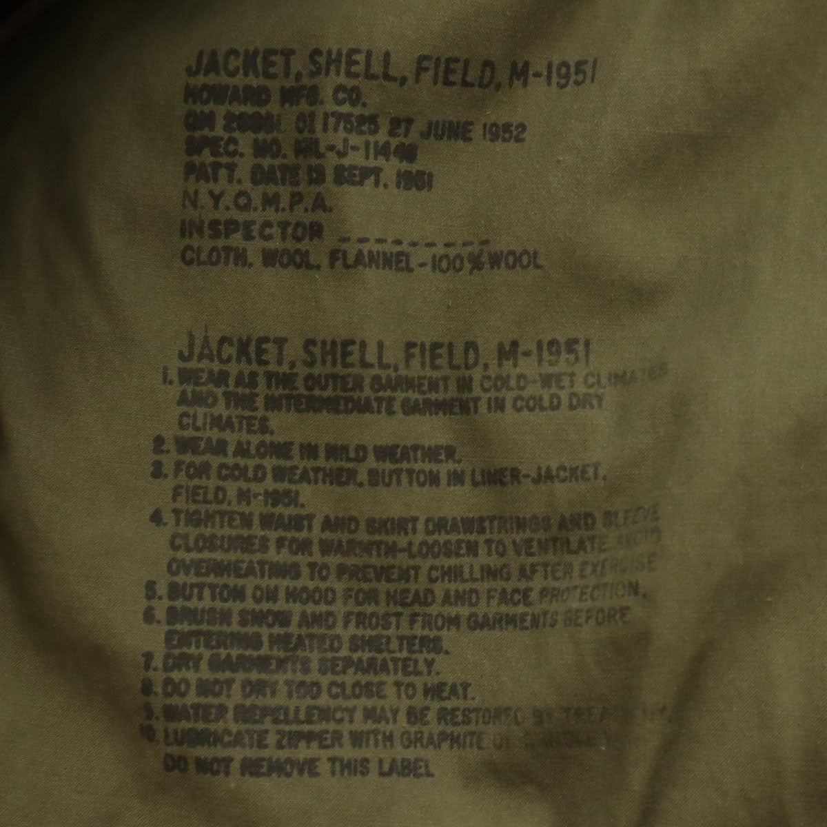 US ARMY アメリカ軍 50s M51ジャケット ヴィンテージ ミリタリージャケット S カーキ メンズ