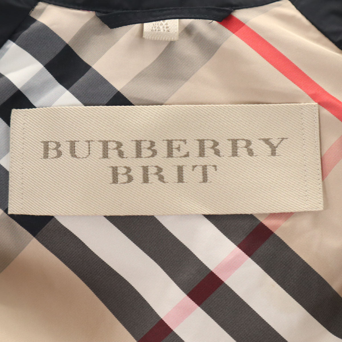 BURBERRY BRIT バーバリーブリット トレンチ ジャケット 6 ブラック メンズ