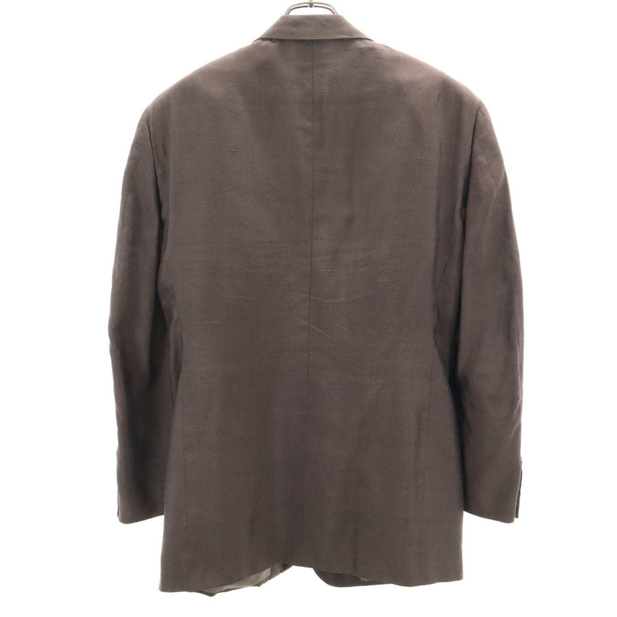 GIORGIO ARMANI ジョルジオアルマーニ 90s イタリア製 シルク オールド テーラードジャケット 50 ブラウン メンズ