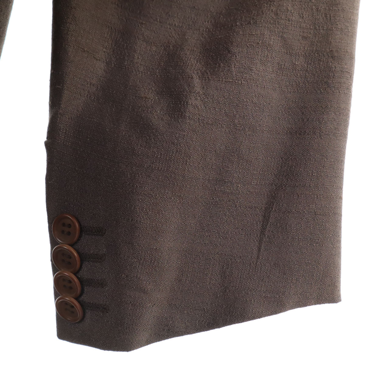 GIORGIO ARMANI ジョルジオアルマーニ 90s イタリア製 シルク オールド テーラードジャケット 50 ブラウン メンズ