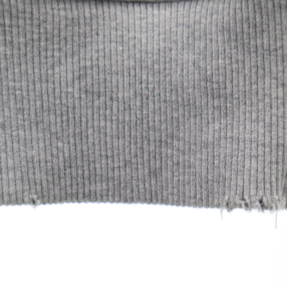 DIESEL ディーゼル 長袖 ダメージ加工 サイドレースアップ デニム切替 ジップパーカー XXS グレー レディース