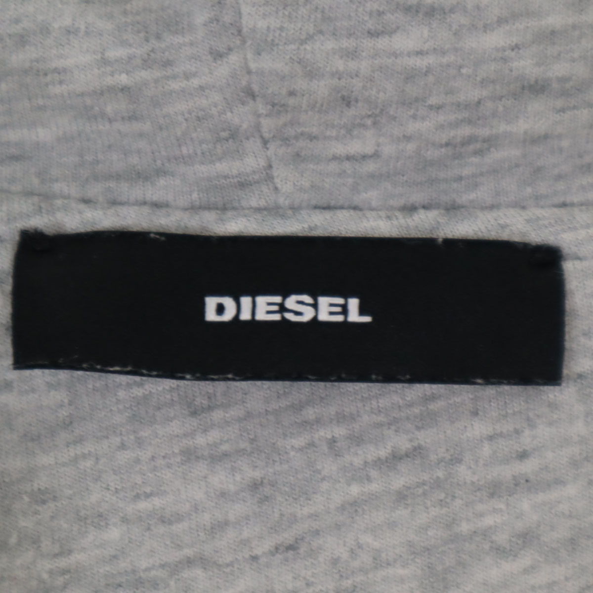 DIESEL ディーゼル 長袖 ダメージ加工 サイドレースアップ デニム切替 ジップパーカー XXS グレー レディース