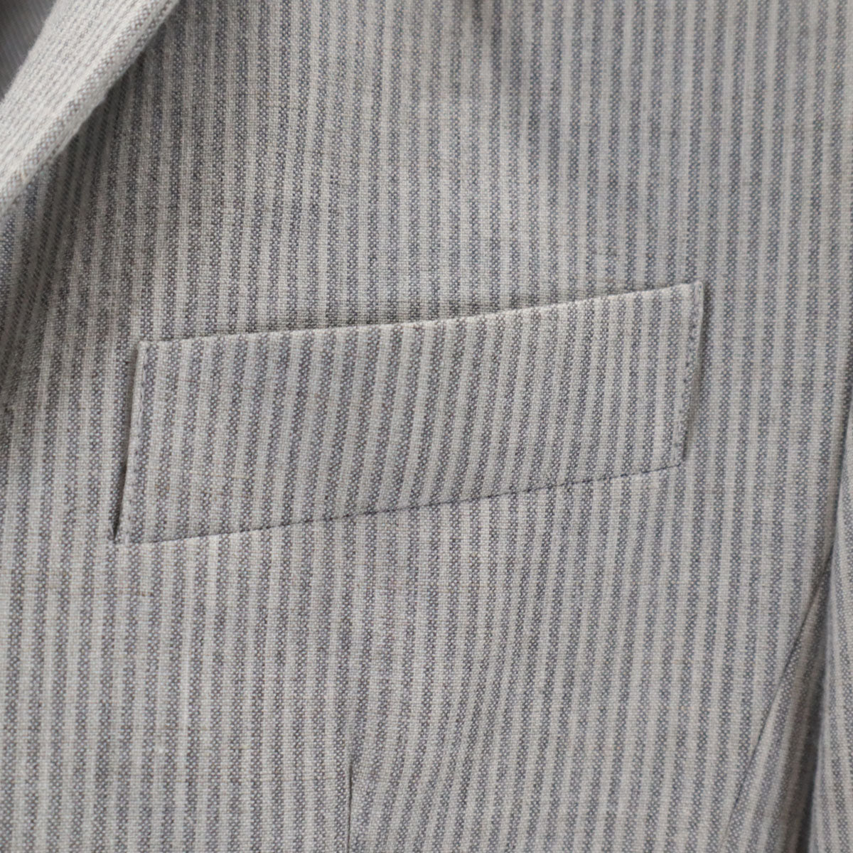 ARMANI EXCHANGE アルマーニエクスチェンジ ストライプ柄 テーラードジャケット 34 グレー メンズ