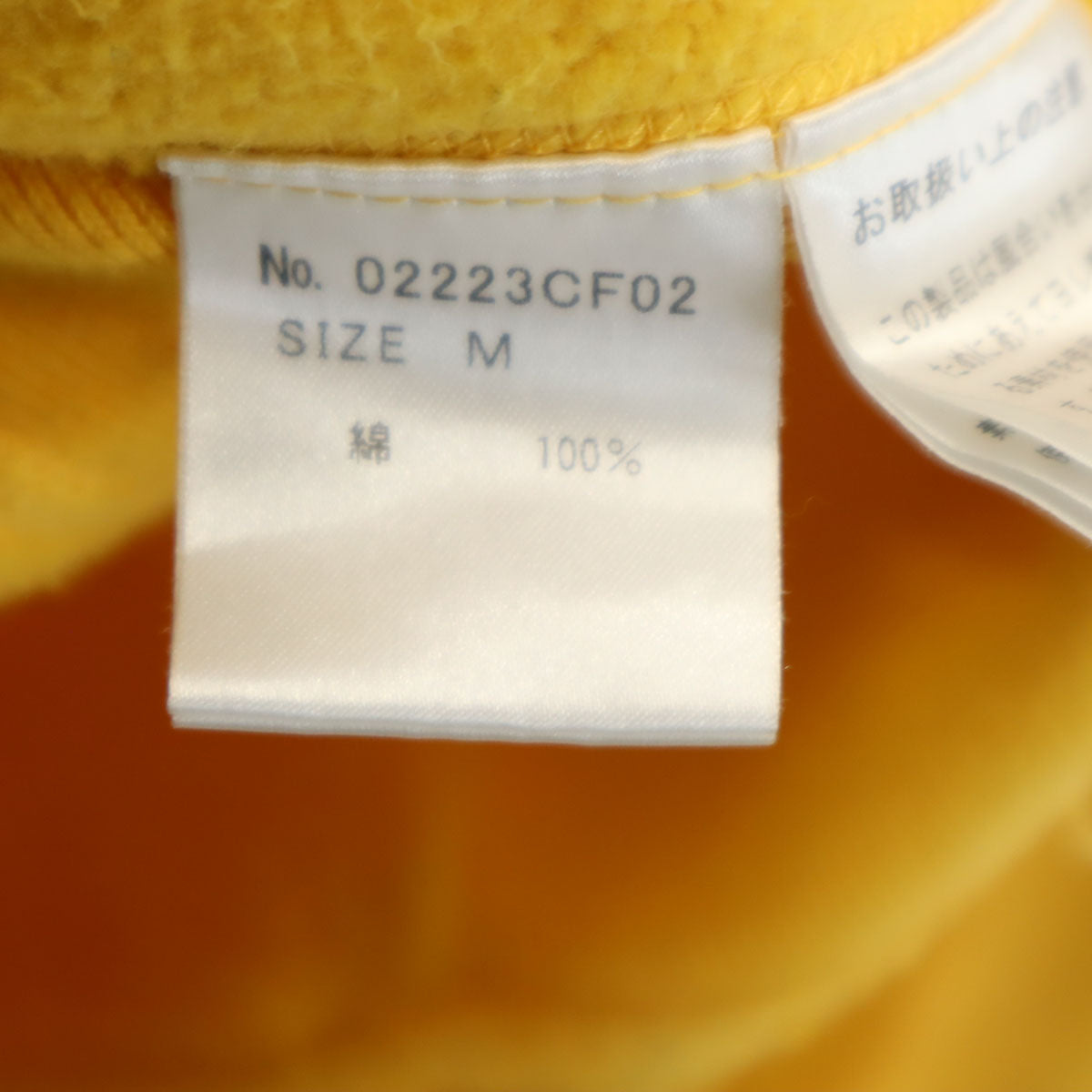 HYSTERIC ヒステリック 日本製 ヒスラビット 長袖 スウェットパーカー M イエロー 裏起毛 メンズ