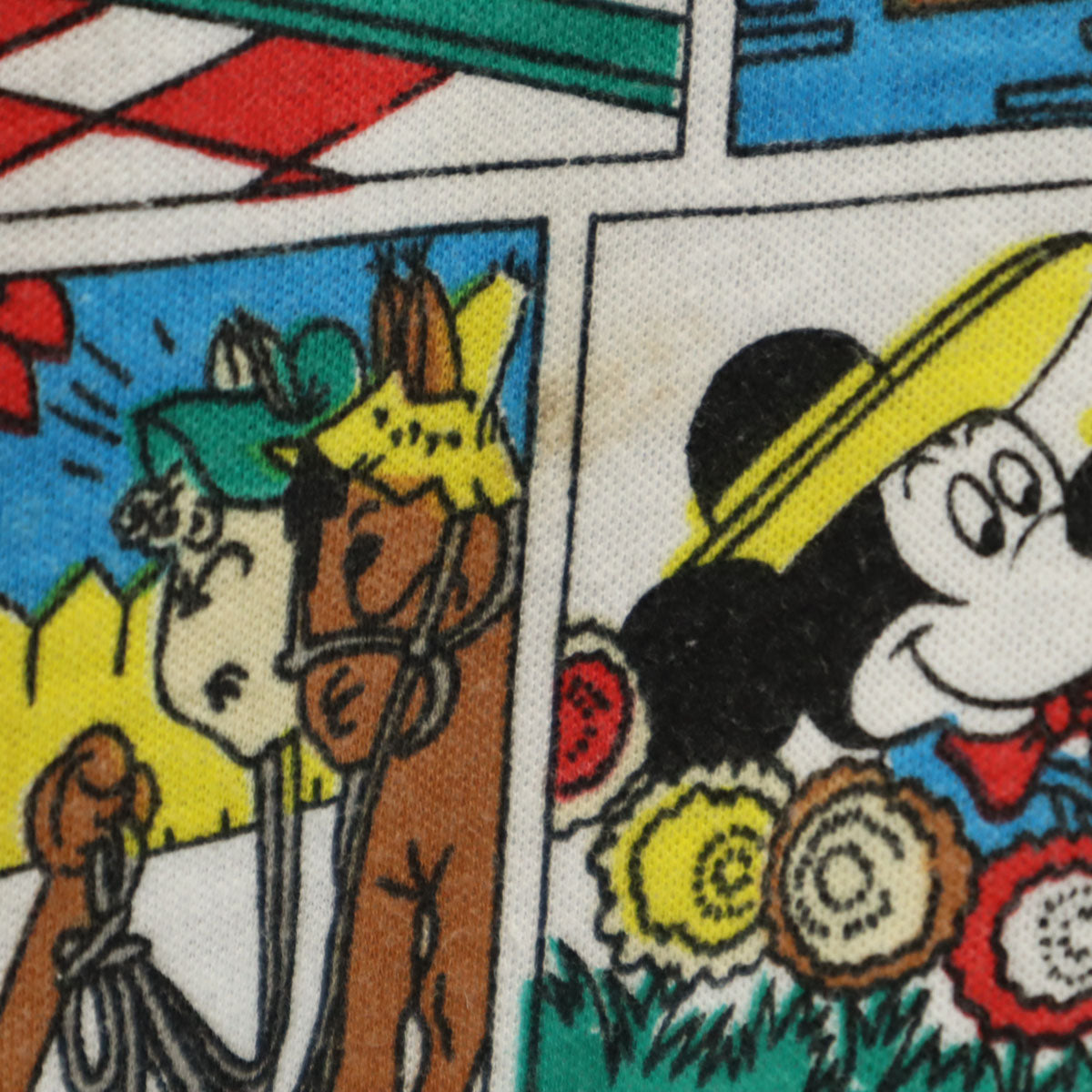 80s 90s オールド ミッキーマウス 長袖 リバーシブル トレーナー ホワイト 中綿 レディース