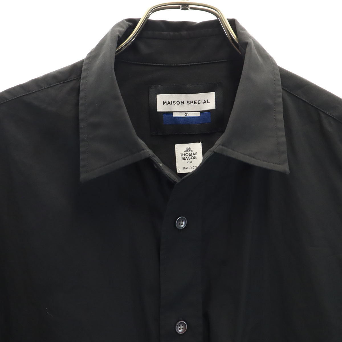 MAISON SPECIAL メゾンスペシャル 半袖 オーバーサイズ シャツ 1 黒 メンズ