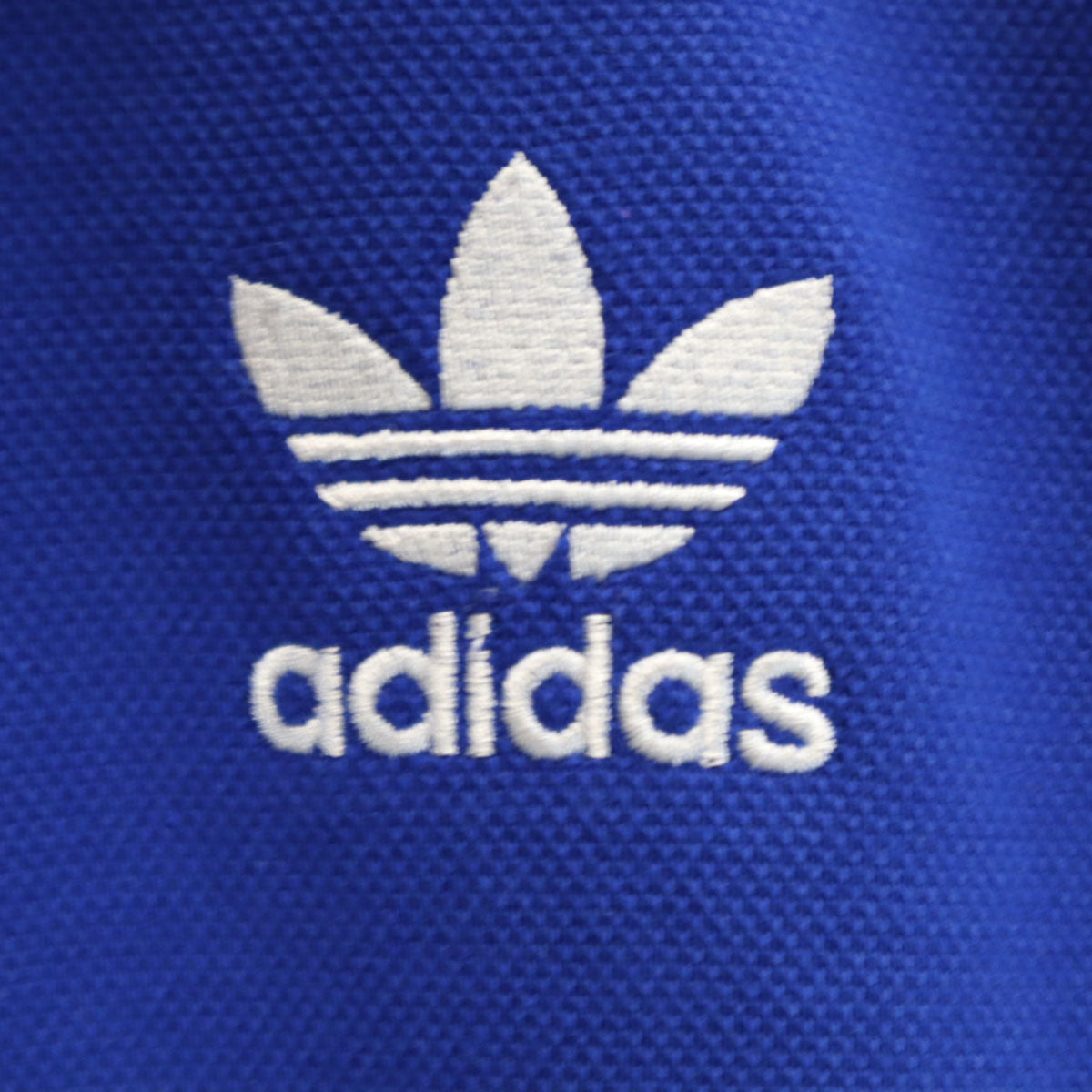 未使用 adidas アディダス トレフォイルロゴ刺繍 トラックジャケット L ブルー系 ジャージ メンズ