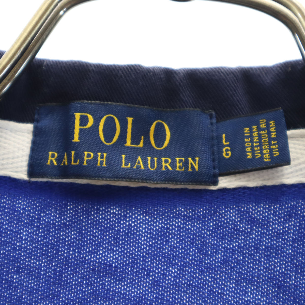 POLO RALPH LAUREN ポロラルフローレン ポロベア刺繍 長袖 ラガーシャツ L ブルー メンズ
