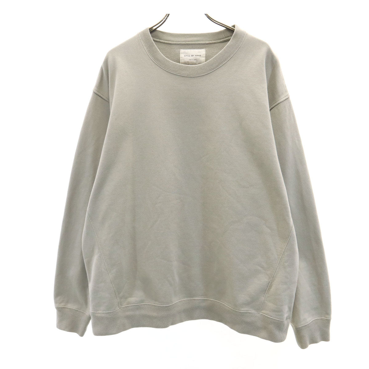 STILL BY HAND スティルバイハンド 日本製 長袖 スウェット 50 グレー系 トレーナー メンズ