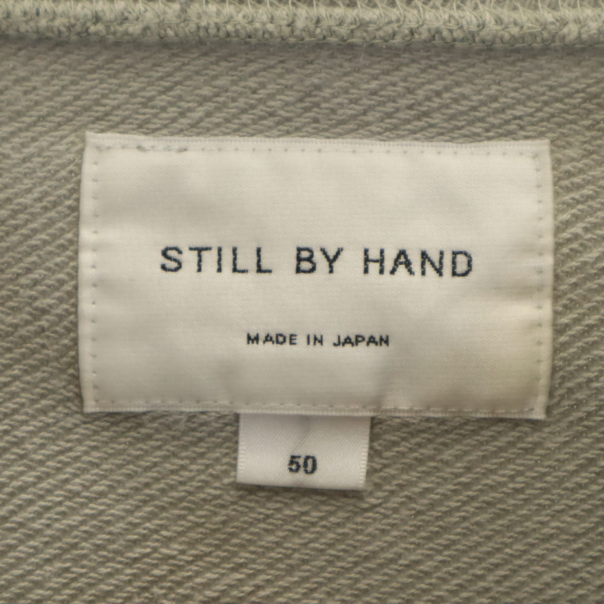 STILL BY HAND スティルバイハンド 日本製 長袖 スウェット 50 グレー系 トレーナー メンズ
