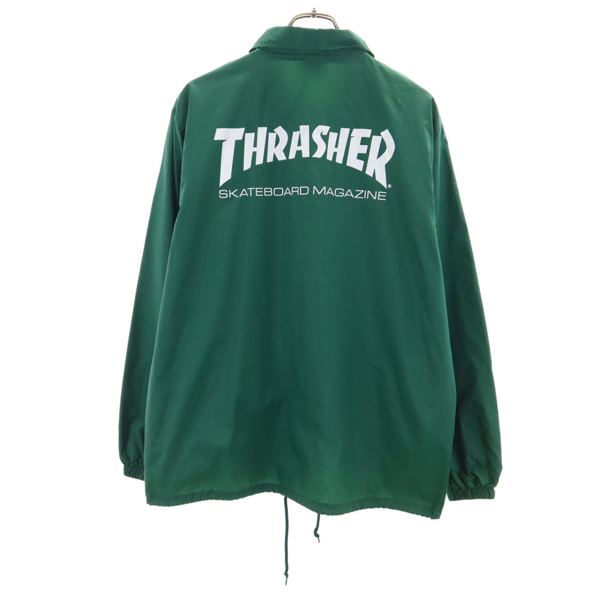 THRASHER スラッシャー バックロゴ コーチジャケット L グリーン メンズ