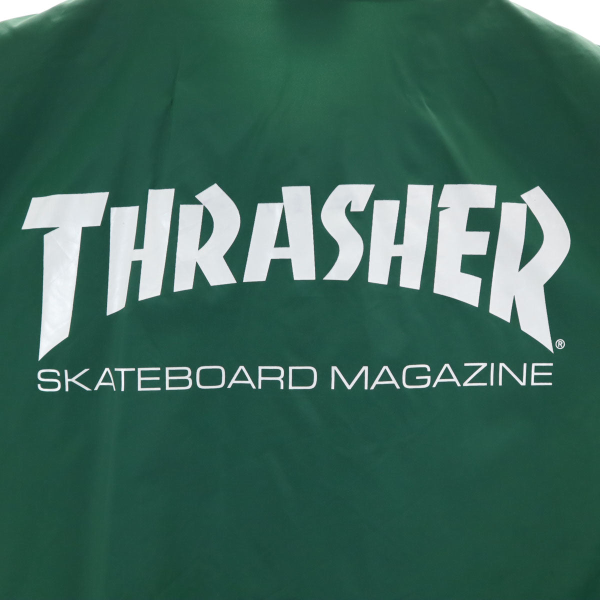 THRASHER スラッシャー バックロゴ コーチジャケット L グリーン メンズ
