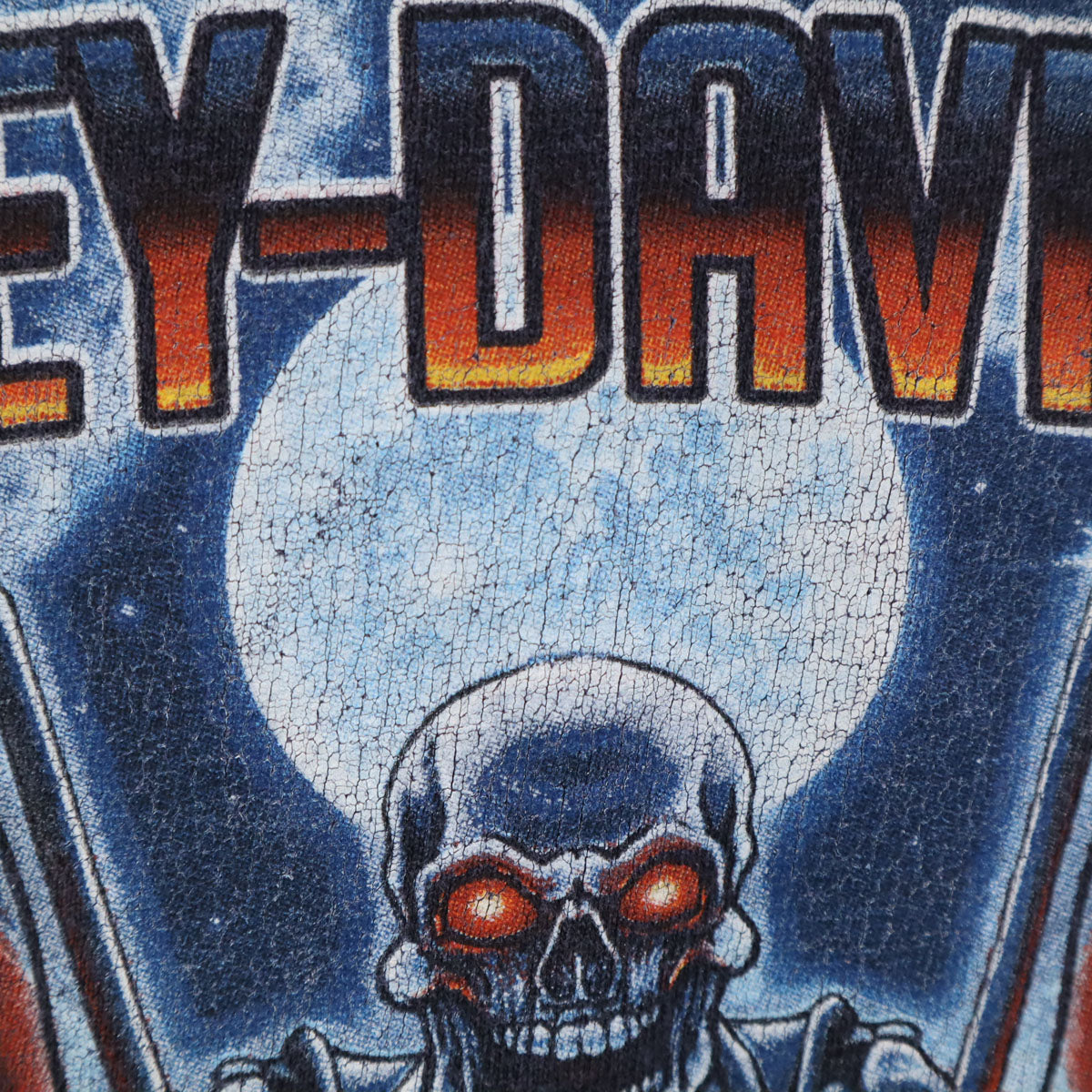 HARLEY DAVIDSON ハーレーダビッドソン バックプリント BOURBON STREET 半袖 Tシャツ XL ネイビー メンズ