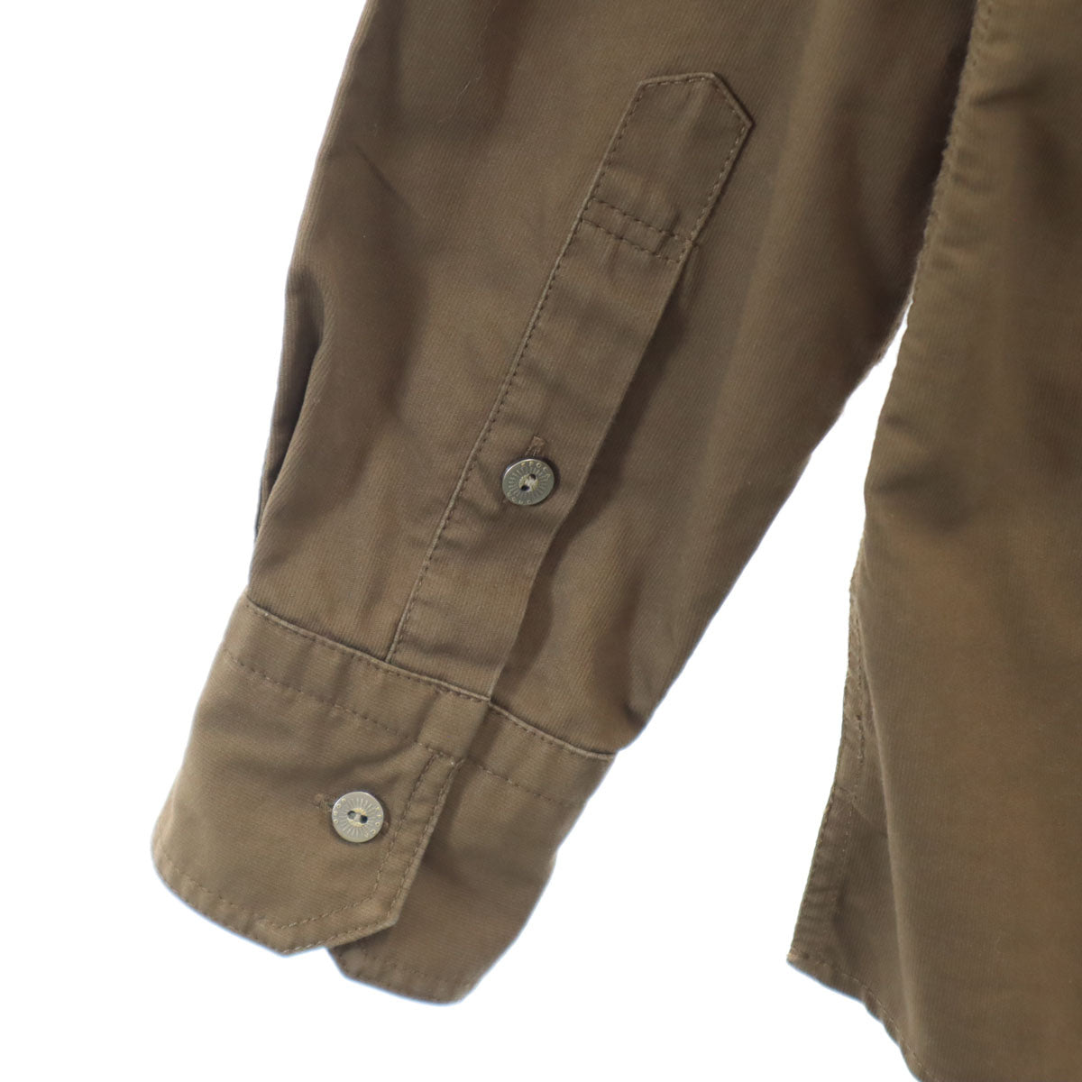 EPOCA UOMO エポカウォモ 長袖 ミリタリーシャツ 46 ブラウン メンズ