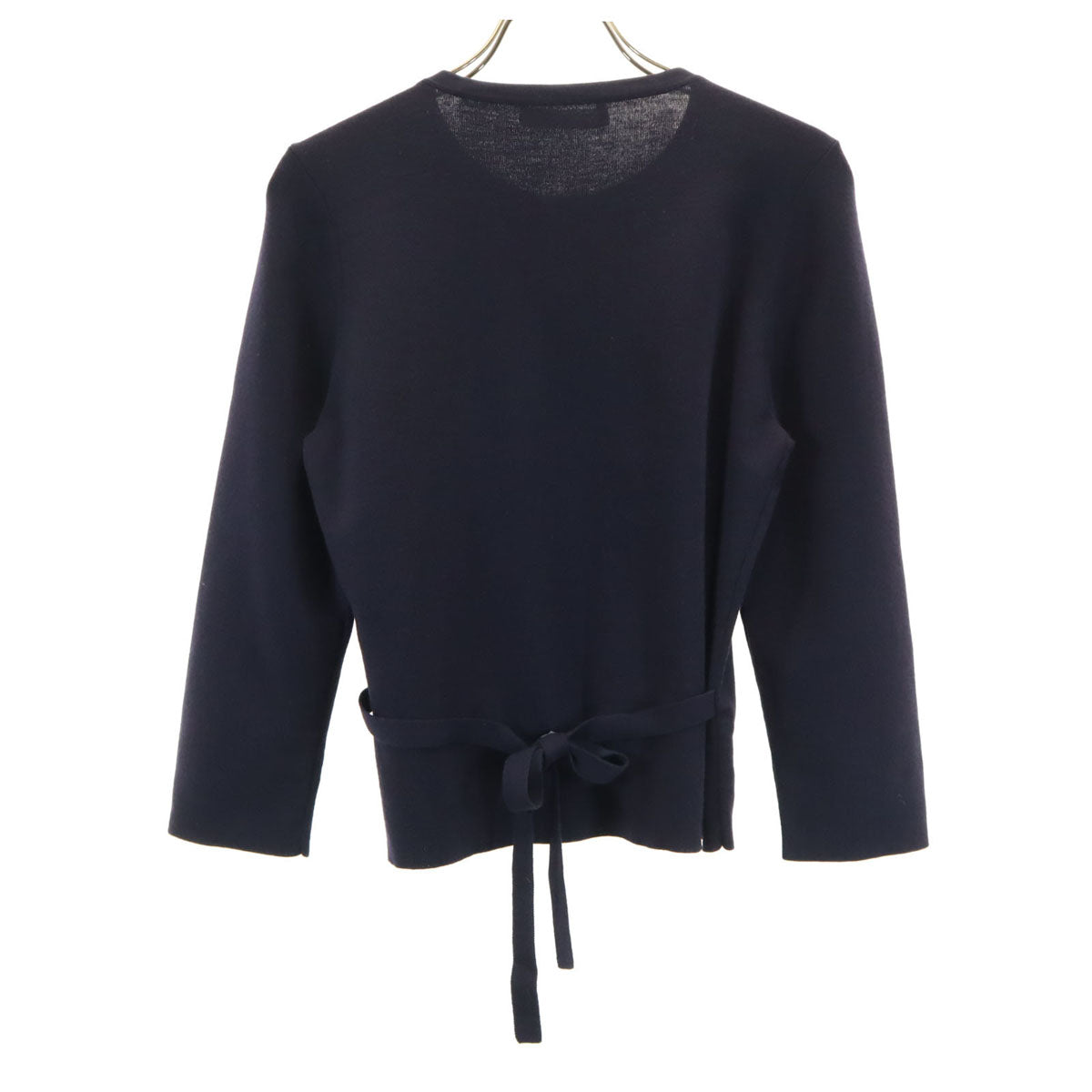 FOXEY フォクシー 7分袖 ニットカーディガン 40 ネイビー レディース