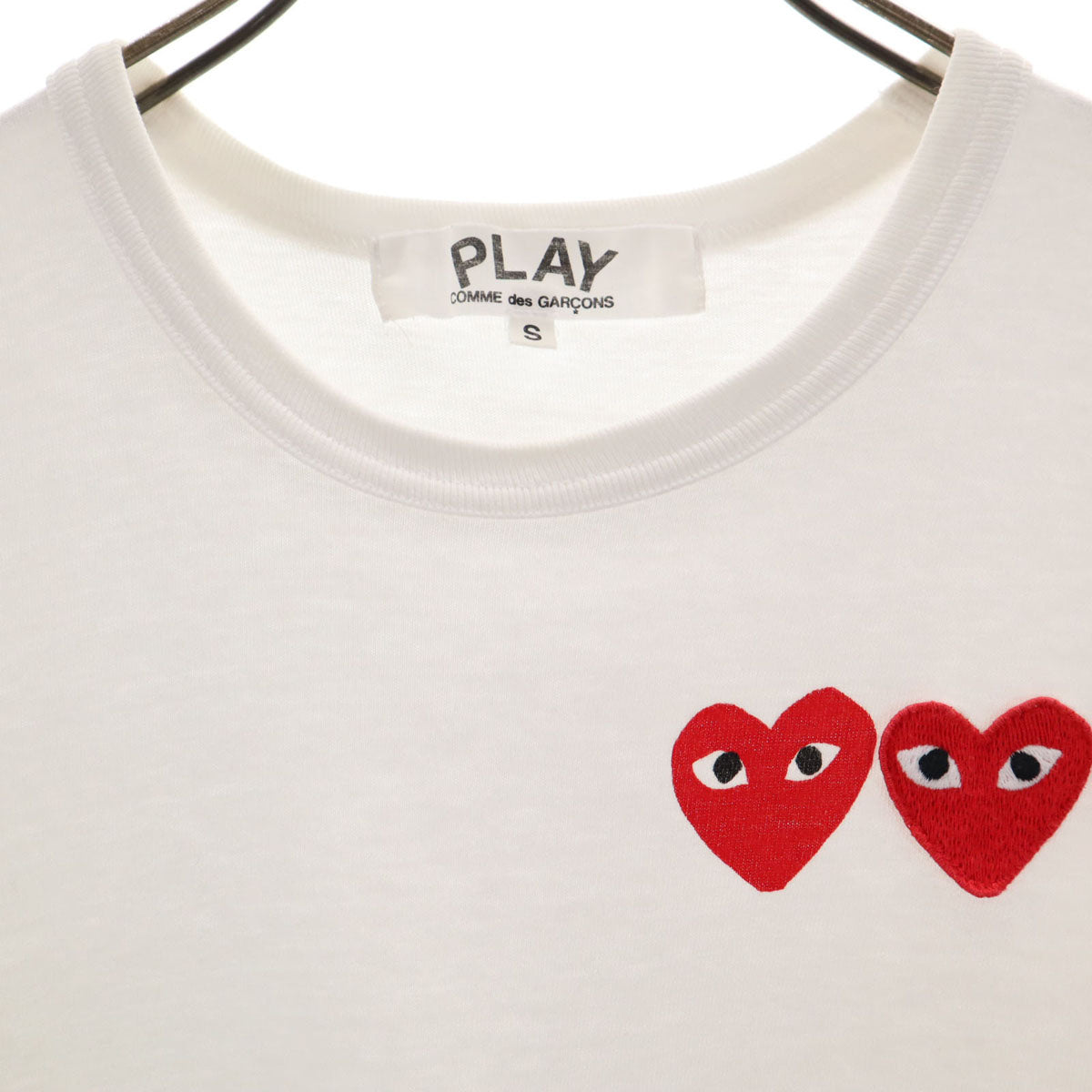 美品 プレイコムデギャルソン 半袖Tシャツ ホワイト サイズM 楽天市場】PLAY CdG Tシャツ ホワイト Mサイズ コムデギャルソン