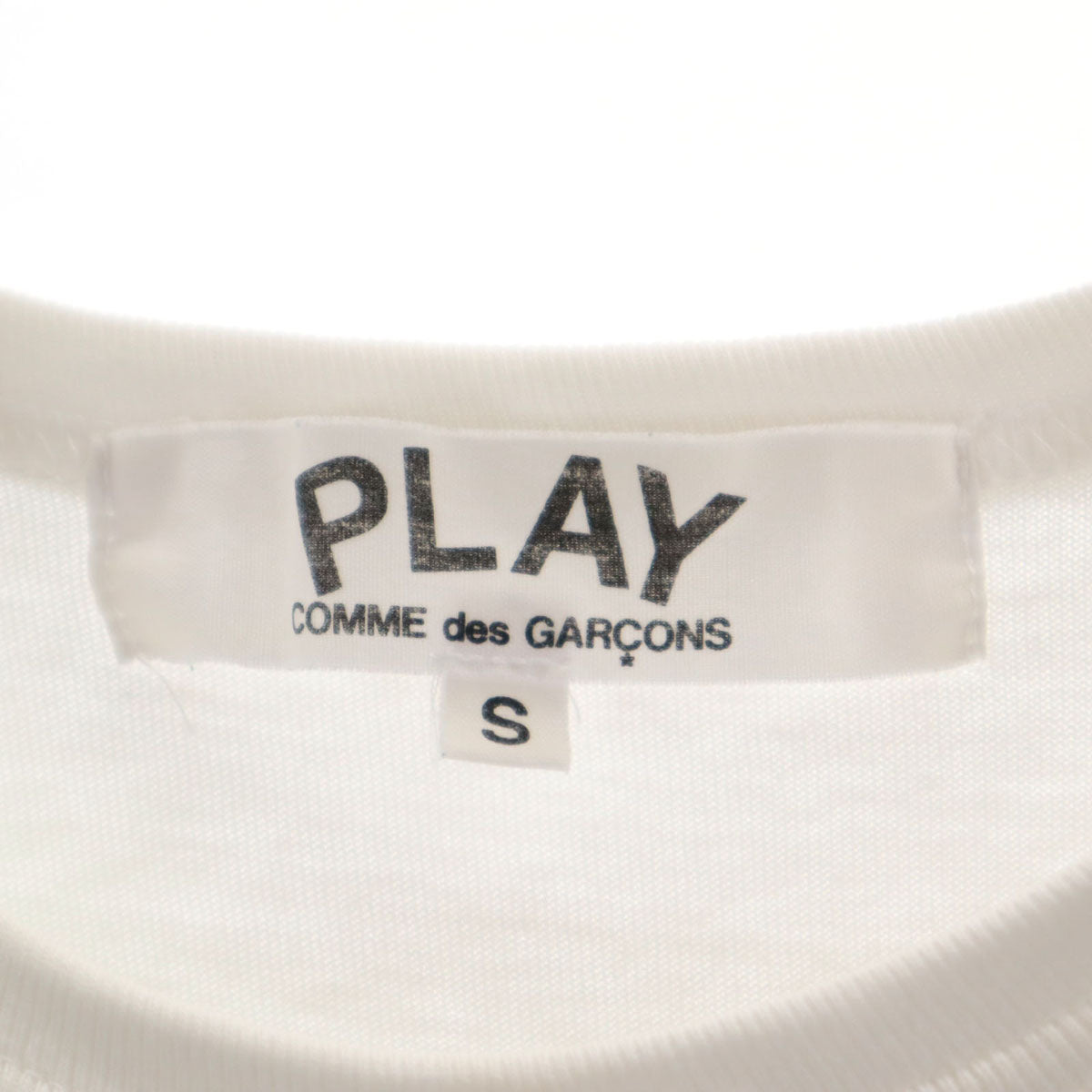 PLAY COMME des GARCONS プレイコムデギャルソン 2005年 日本製 半袖 Tシャツ S ホワイト レディース