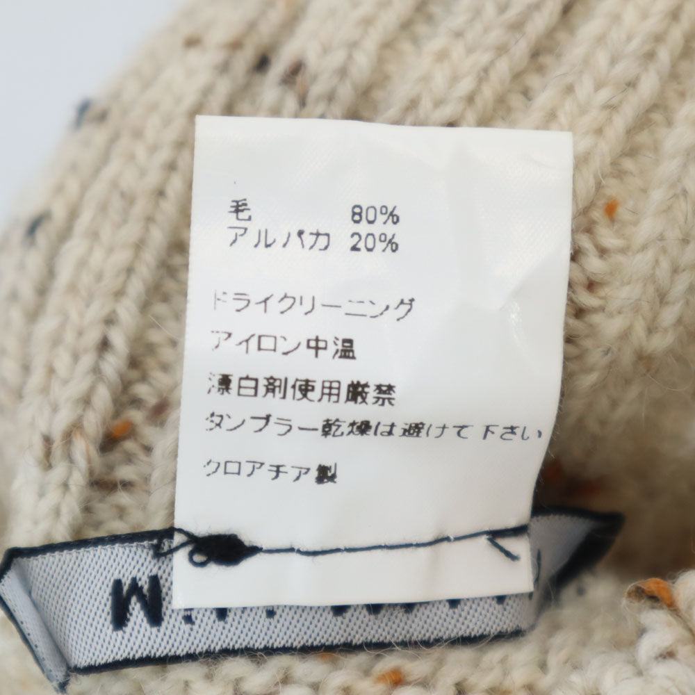 ミキミアリー 半袖 ハイネック セーター 36 ベージュ ニット レディース