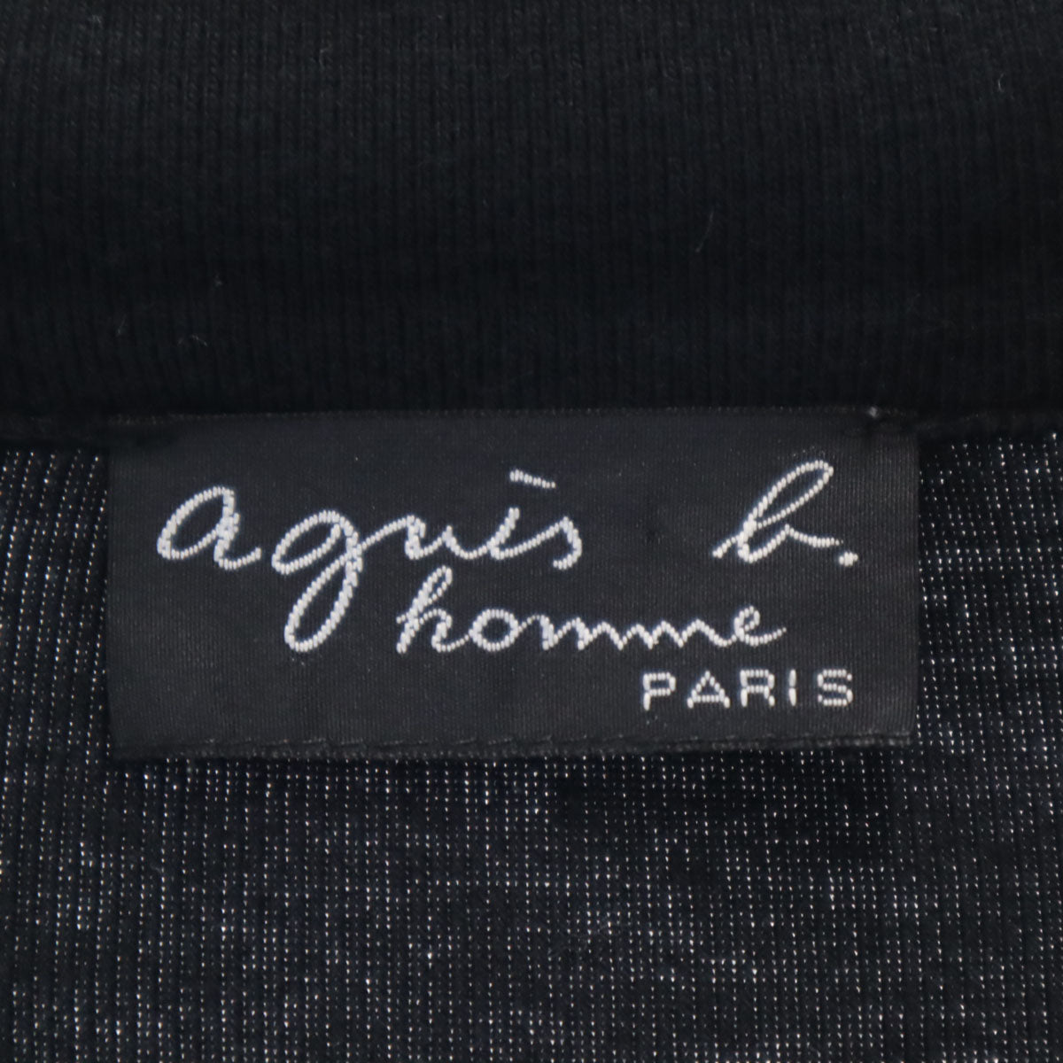 agnes b. homme アニエスベーオム 日本製 天竺 ブルゾン ブラック ジャケット メンズ