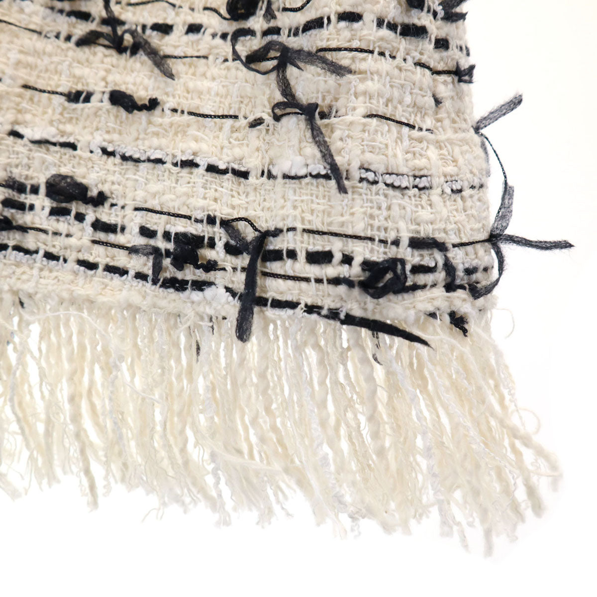 GiAMBATTiSTA VALLi ジャンバティスタヴァリ イタリア製 ノースリーブ ツイードジャケット 上下 セットアップ 44 オフホワイト レディース