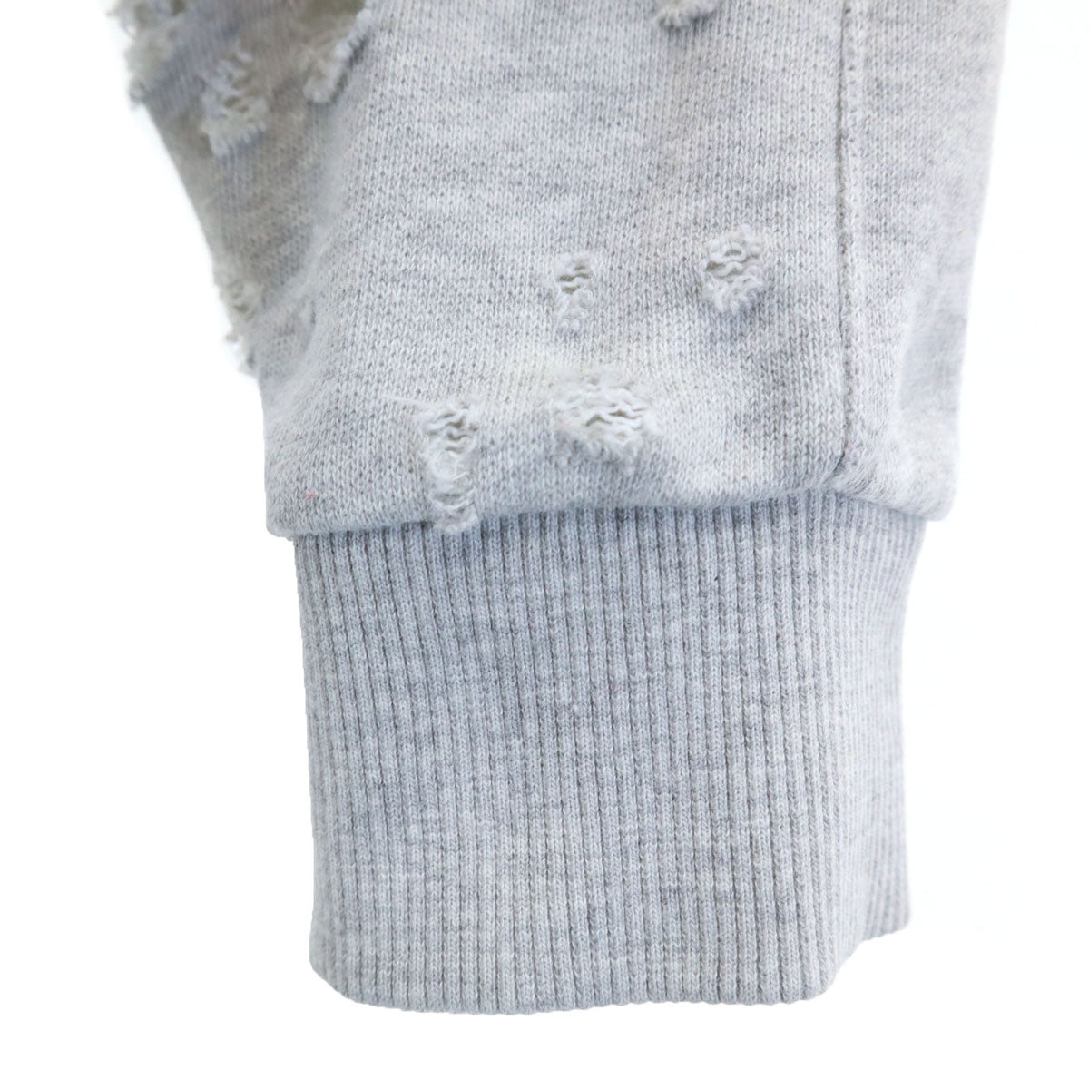 DIESEL ディーゼル 長袖 ダメージ加工 スウェット ジップパーカー 8 グレー系 レディース