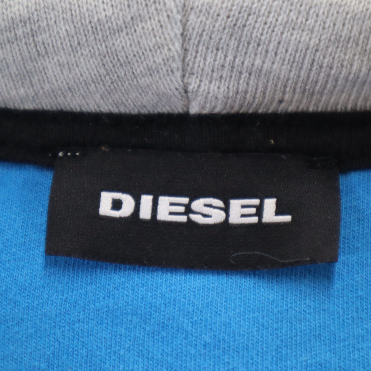 DIESEL ディーゼル 長袖 ダメージ加工 スウェット ジップパーカー 8 グレー系 レディース