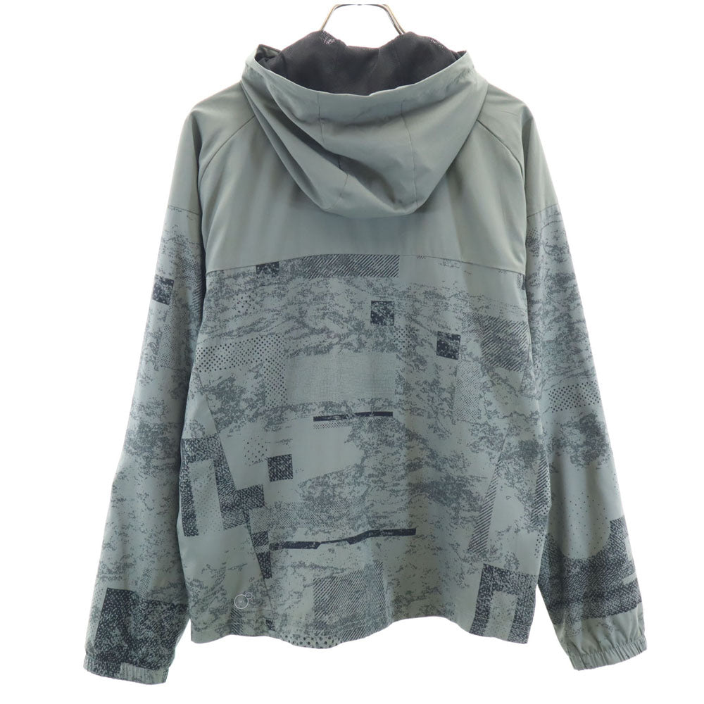 PUMA プーマ ジップパーカー M カーキグレー ウィンドブレーカー 裏メッシュ メンズ