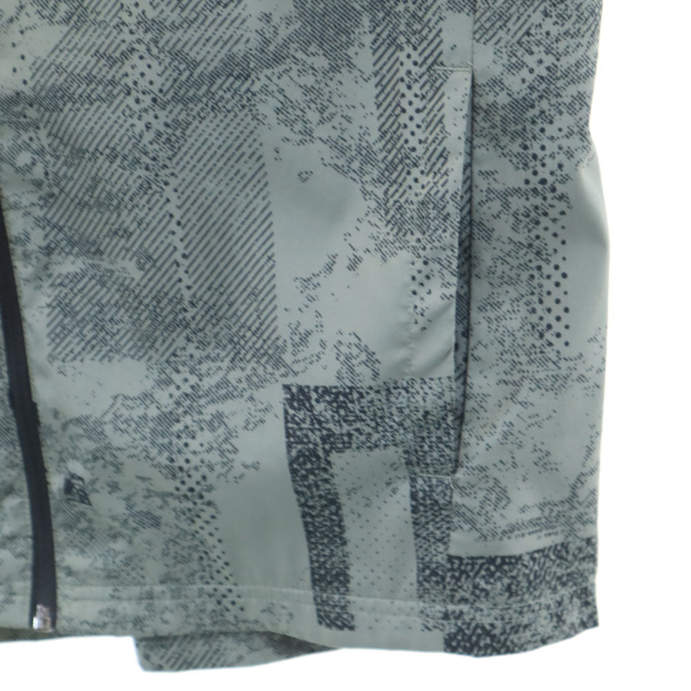 PUMA プーマ ジップパーカー M カーキグレー ウィンドブレーカー 裏メッシュ メンズ