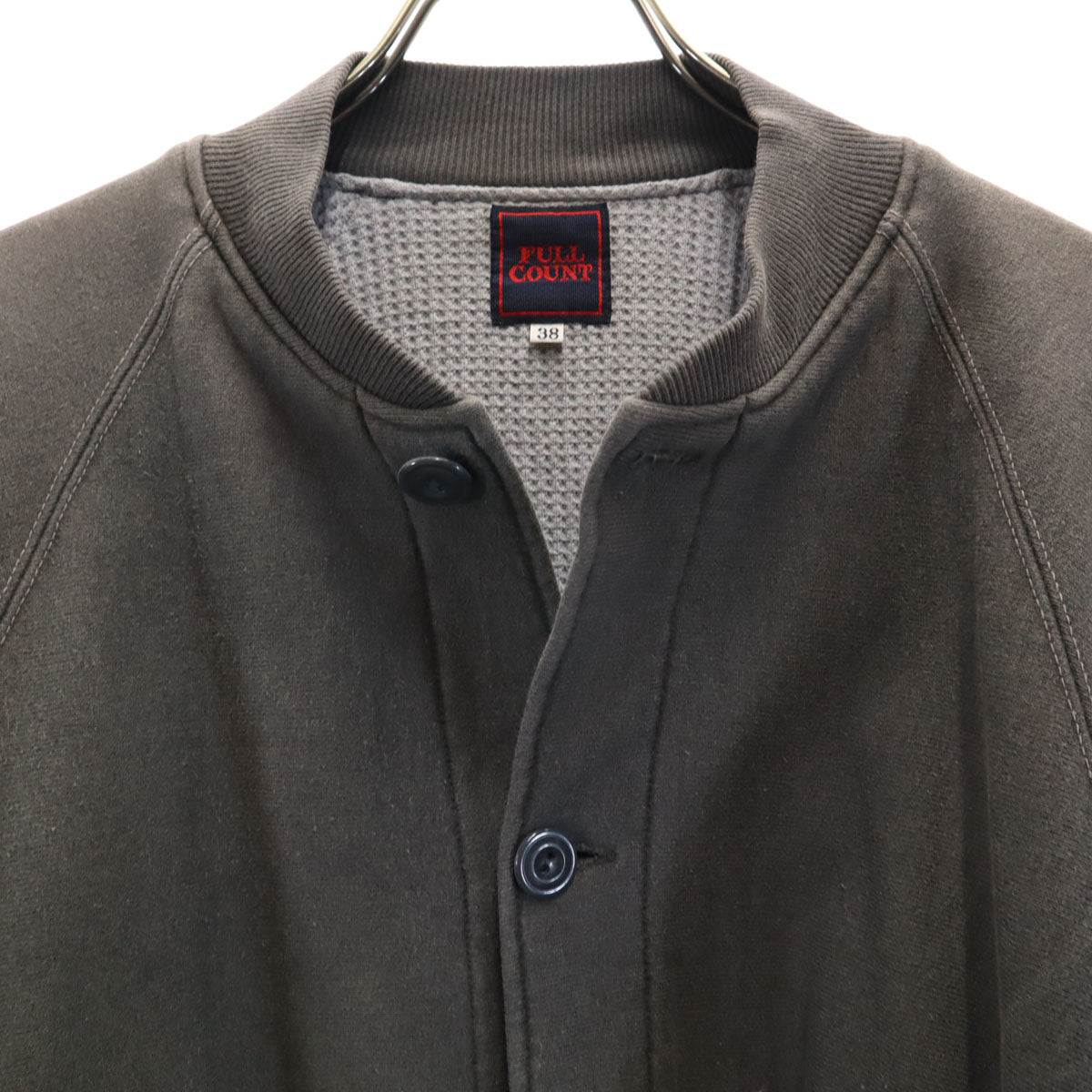 FULLCOUNT フルカウント 日本製 スウェット ジャケット 38 グレー系 裏サーマル メンズ
