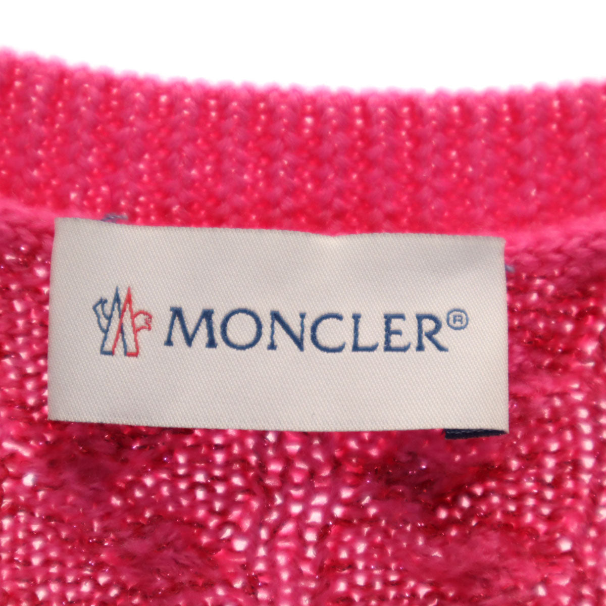 MONCLER モンクレール ブルガリア製 長袖 ニット ワンピース 12 ピンク キッズ