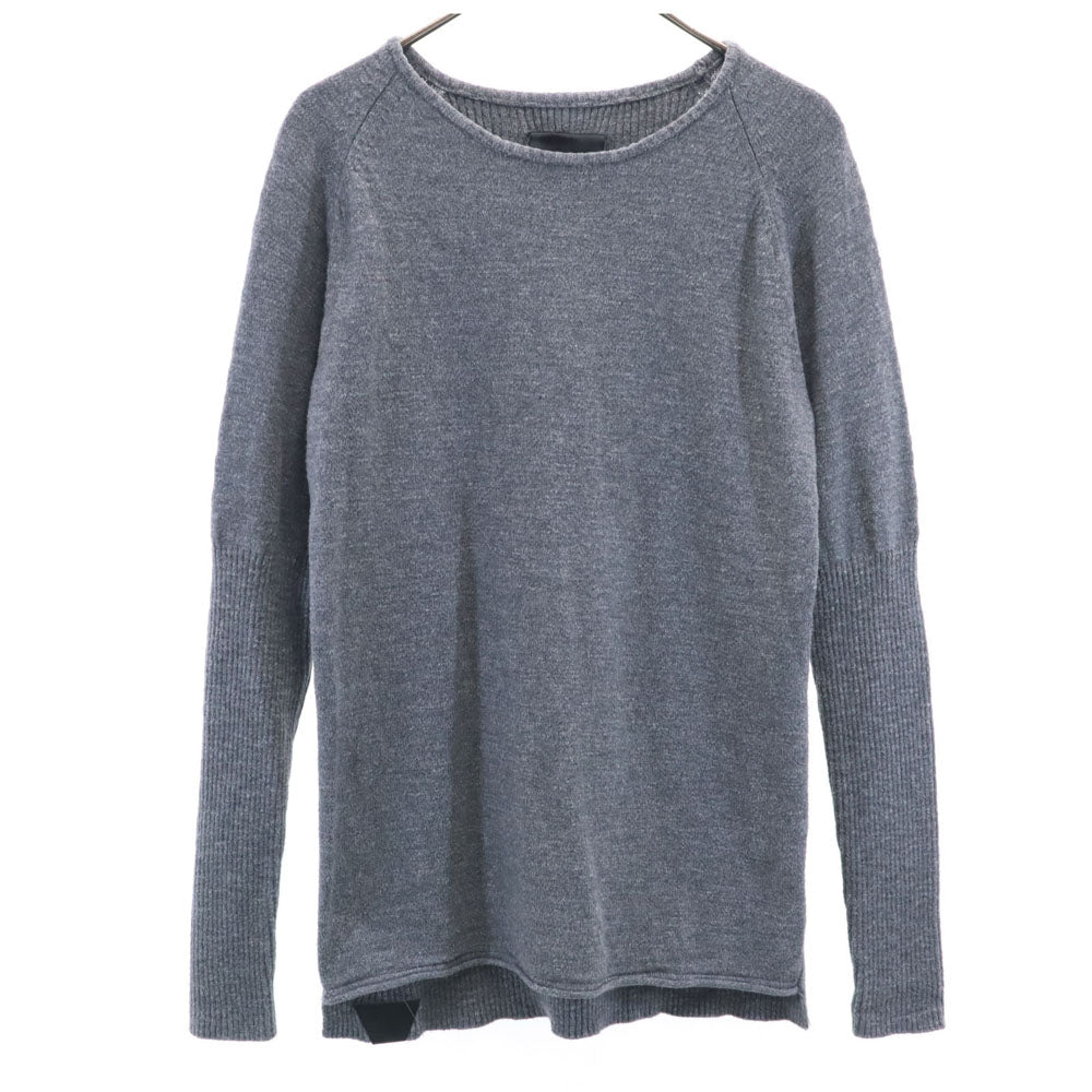 DENHAM デンハム 長袖 コットン ニット M グレー メンズ