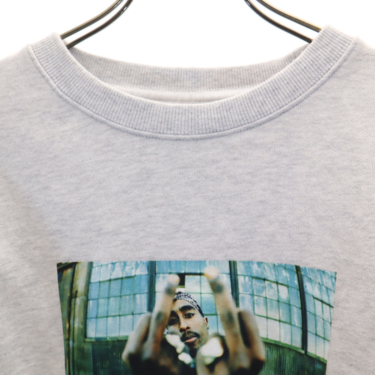 XLARGE エクストララージ 2PAC 長袖 トレーナー M ライトグレー メンズ